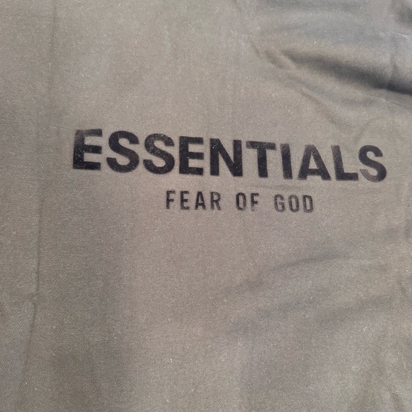 ESSENTIALS Fear of God Men’s XL Hoodie Stretch Limo Black NEW W/ Tags. - Picture 7 of 10